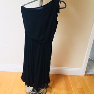 RALPH LAUREN SILK ONE SHOULDER DRESS